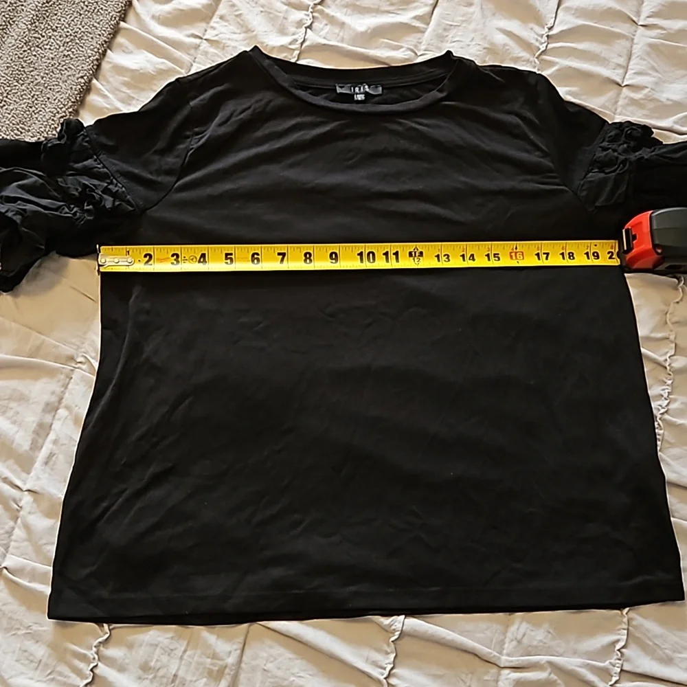 Black Ruffle Blouse - Picture 4 of 6
